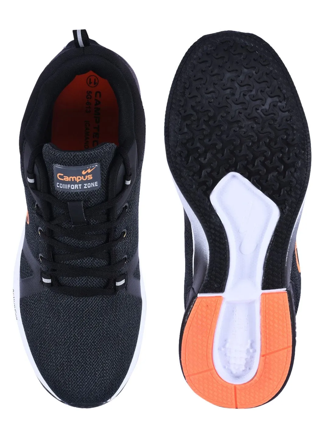 CAMANDO Black Men's Running Shoes