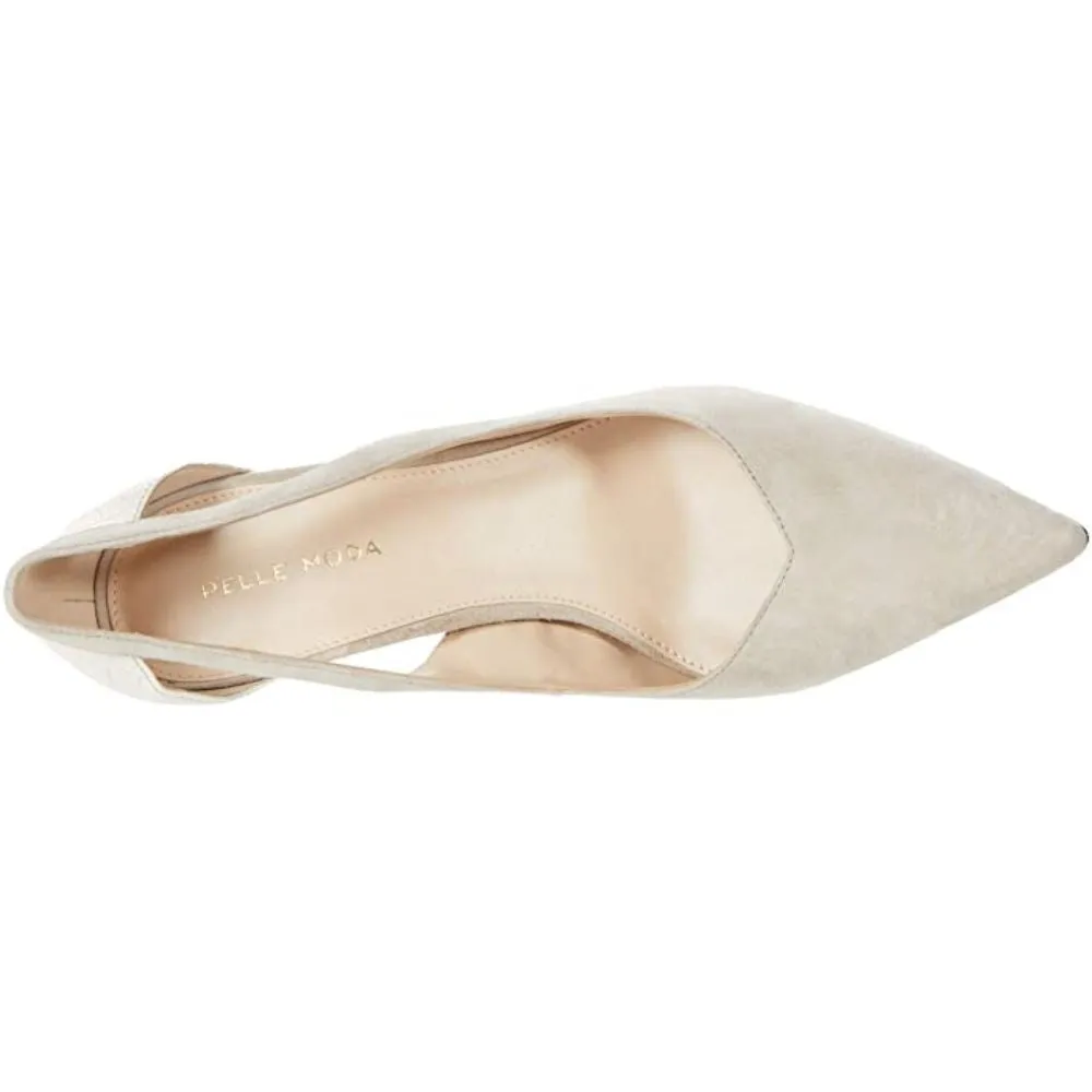 Harper Bone Leather and Suede Pelle Moda Pumps