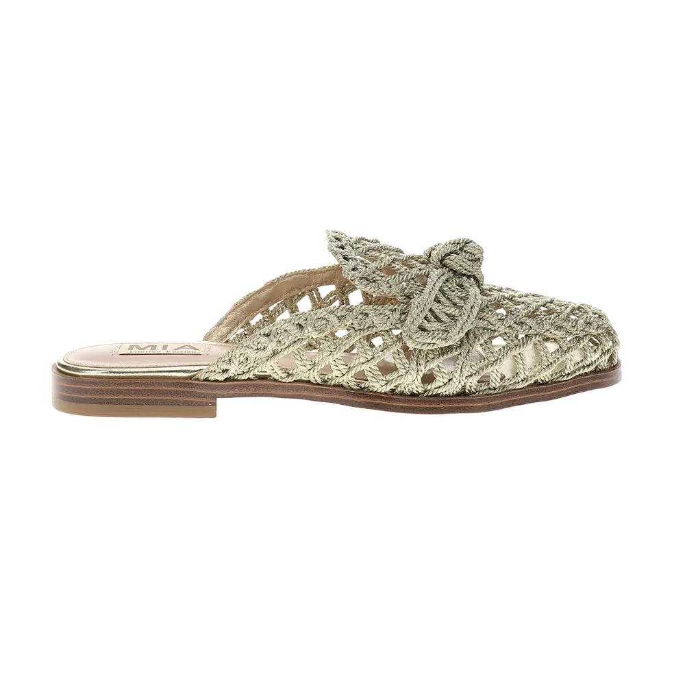 Layce Metallic Mule Loafers