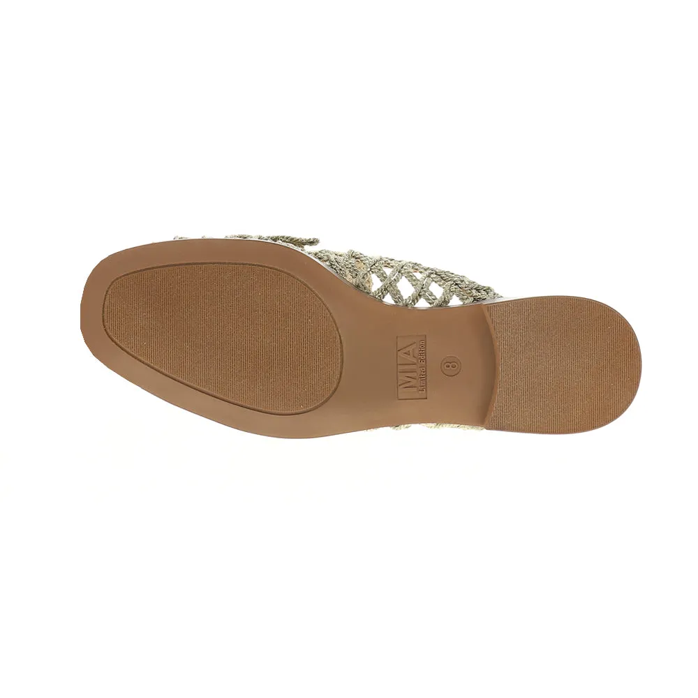Layce Metallic Mule Loafers