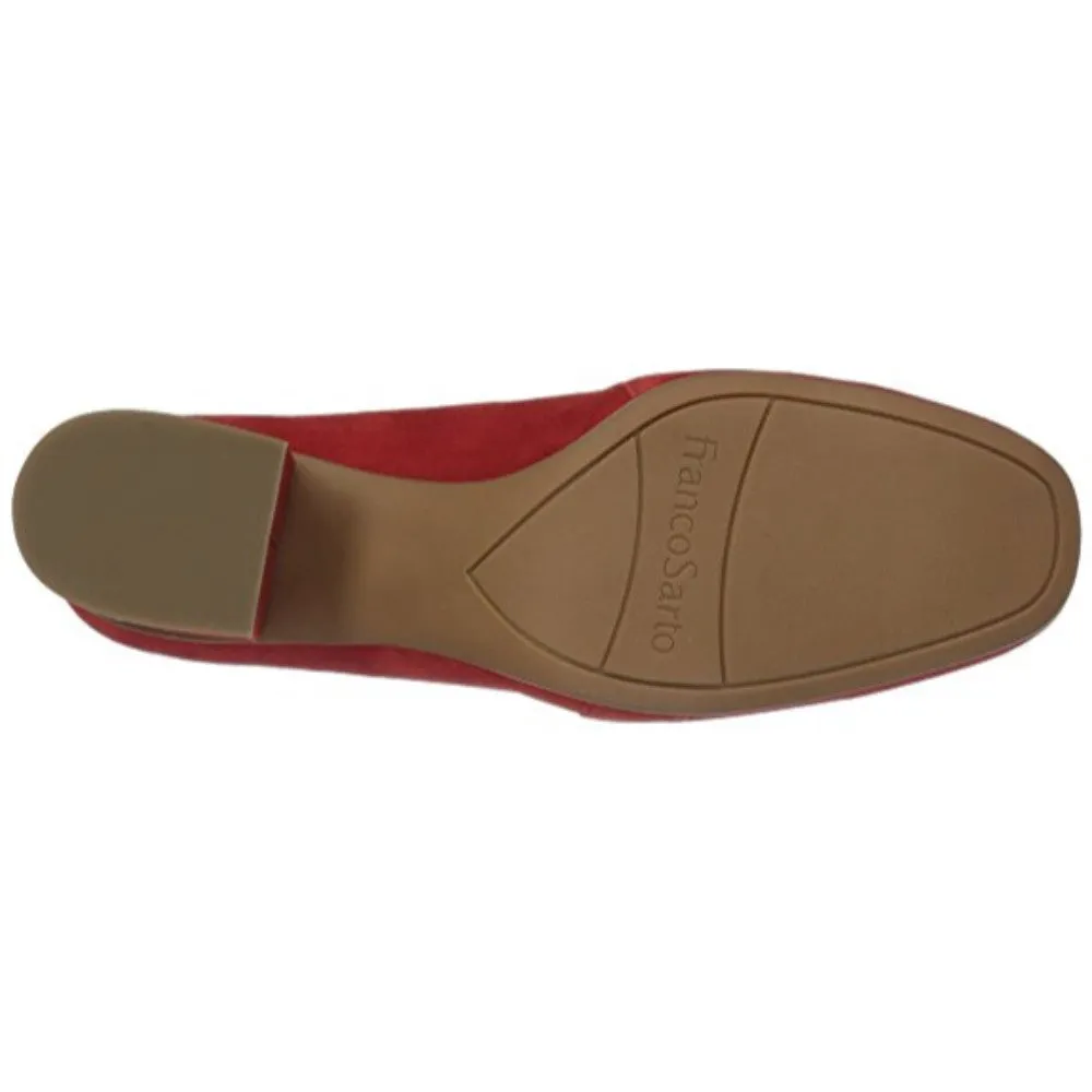 Layola Red Suede Franco Sarto Pump
