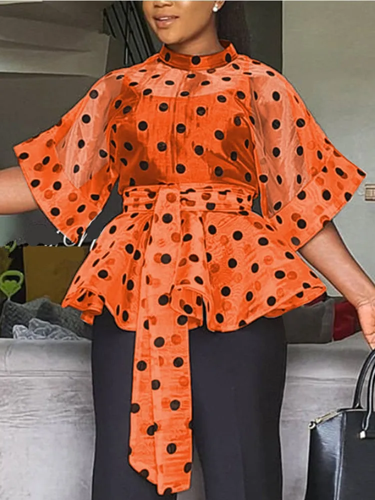 Puffy Chiffon Blouses
