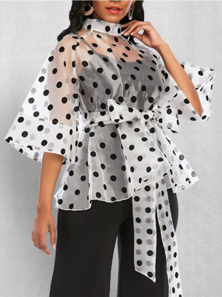 Puffy Chiffon Blouses