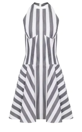 Short Striped Poplin Sun-Dress