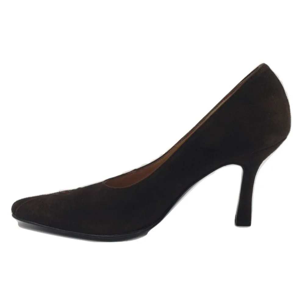 Versani Brown Suede Pumps