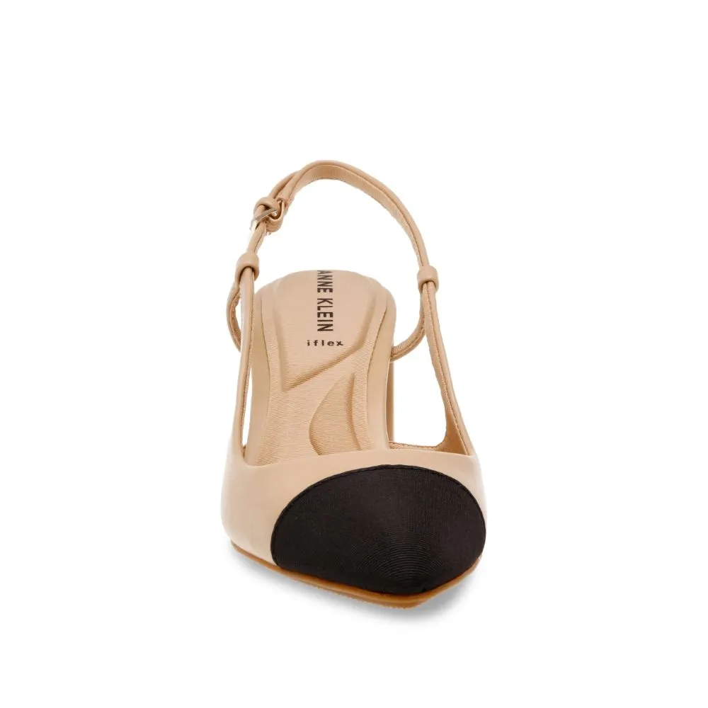 Veruca Biscoti Black Anne Klein Slingback Pumps