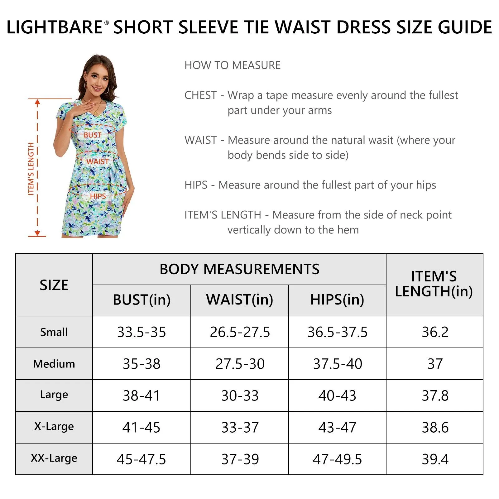 Women's UPF 50  Short Sleeve Tie Waist Dress LB13W
