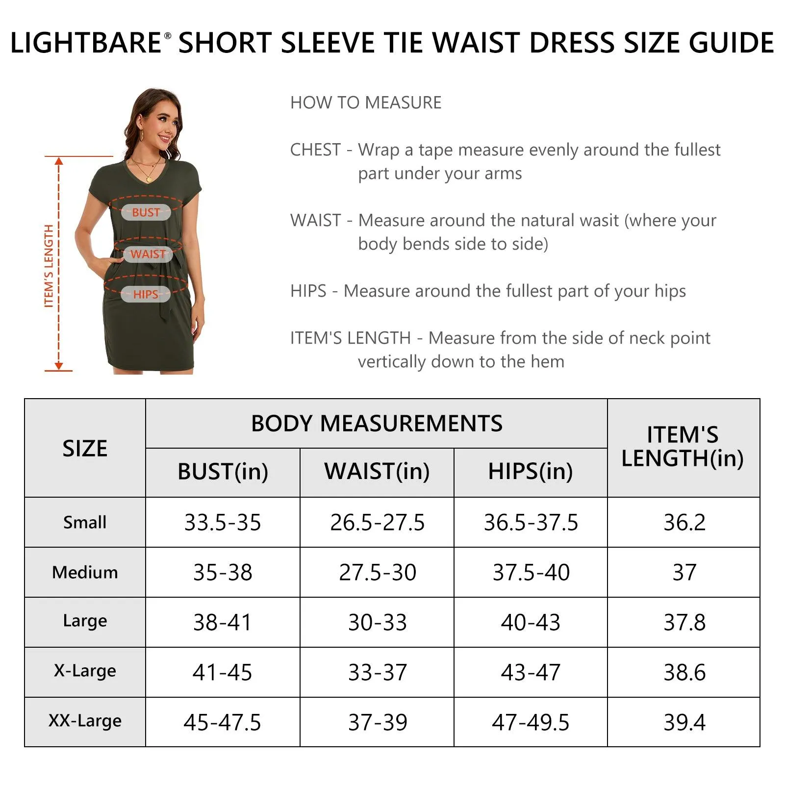 Women's UPF 50  Short Sleeve Tie Waist Dress LB13W